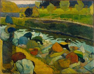 Wasvrouwen door Paul Gauguin